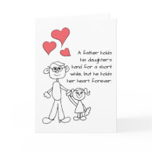 Een vader houdt de hand van zijn dochter vast