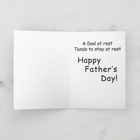 Een vader in rust Vaderdag Kaart (Binnen)