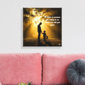 🖼️ Een vader is iemand die je opkijkt tegen kunst Canvas Afdruk (Insitu (Woonkamer))