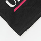 Een vader is iemand die onvoorwaardelijk leeft fleece deken (Hoek)