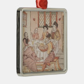 Een vader Mistreat door zijn zoon Metalen Ornament (Rechts)