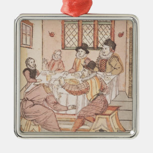 Een vader Mistreat door zijn zoon Metalen Ornament