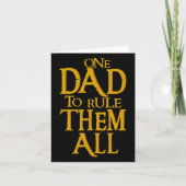 Een vader om ze allemaal te regeren Geek Dad Vader Kaart (Voorkant)