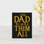 Een vader om ze allemaal te regeren Geek Dad Vader Kaart (Gele Bloem)