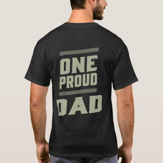 Een vader van Proud T-shirt (Achterkant)