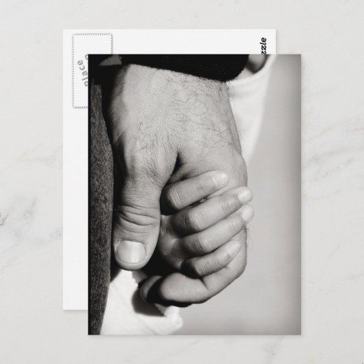 Een vader vertrouwt beschermende liefde briefkaart (Voorkant / Achterkant)