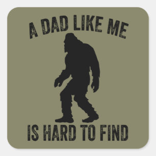 Een vader zoals ik is moeilijk te vinden Grappige Vierkante Sticker