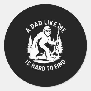 Een vader zoals is moeilijk te vinden grappige vis ronde sticker