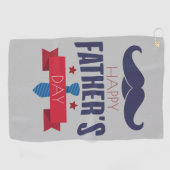 Een Vaderdag-cadeau dat blijft geven Golfhanddoek (Horizontaal)