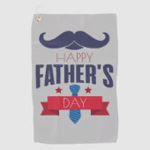 Een Vaderdag-cadeau dat blijft geven Golfhanddoek (Voorkant)