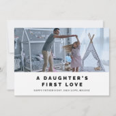 Een Vaderdag van de eerste liefde van een dochter Kaart (Voorkant)
