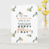 Een vaderdagskaart voor moeders kaart (Gele Bloem)