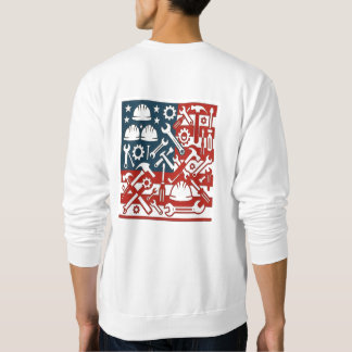 Een vaderlandslievend Labour Day T-shirt met tweez