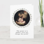 Een vaders liefde aangepaste foto Vaderdag Feestdagen Kaart (Voorkant)