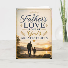 Een vaders liefde is een van Gods grootste geschen Kaart