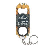 Een vaders liefde is oneindig mini flessenopener (Achterkant)