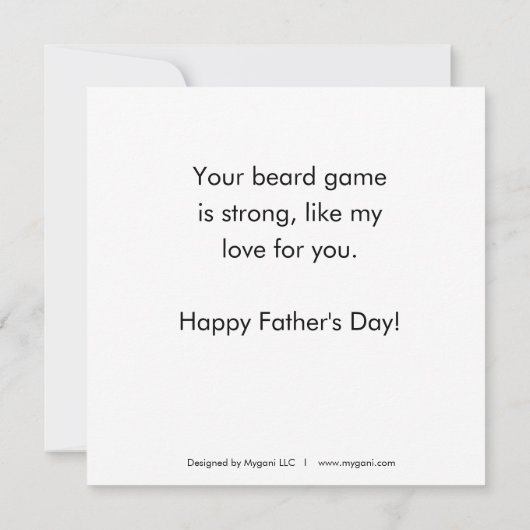 Een vaders liefde kaart (Achterkant)