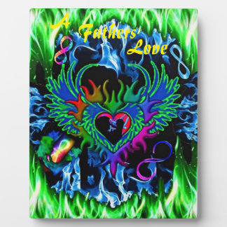 Een vaders liefdesgedicht aangepaste tablet-op-pla fotoplaat