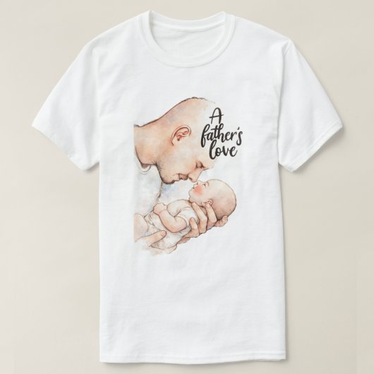 Een vaders tedere moment t-shirt (Design voorkant)