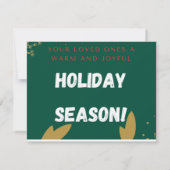 Een vakantie Kaart Notitiekaartje (Achterkant)