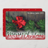 Een Vakantie met één volledige kerstfoto (Voorkant / Achterkant)