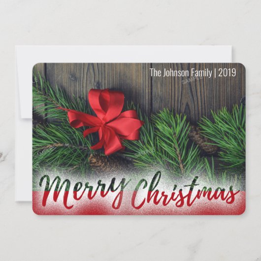 Een Vakantie met één volledige kerstfoto (Voorkant)