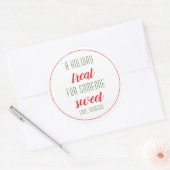 Een vakantie traktatie voor iemand Sweet Halloween Ronde Sticker (Envelop)