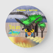 Een vakantietijd plannen Klok (Voorkant)