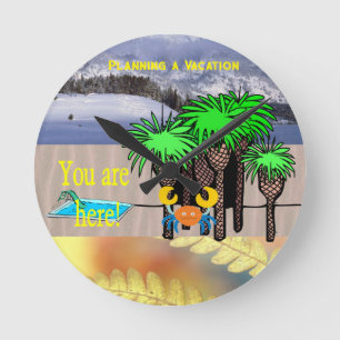 Een vakantietijd plannen Klok