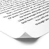 Een Valentijn gedicht door Edgar Allan Poe Poster (Hoek)