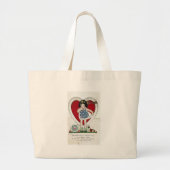 Een  Valentijn meisje, Birdie vertelde me Grote Tote Bag (Voorkant)