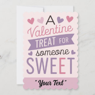 Een Valentijn traktatie voor iemand zoete Valentij Kaart