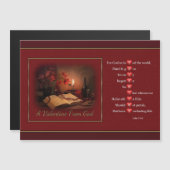 Een Valentijn van God Magnetische Kaart (Voorkant / Achterkant)