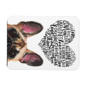 Een Valentijn van je Franse Bulldog Magneet (Horizontaal)