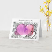 Een Valentijn voor een speciaal kind  Kaart (Gele Bloem)