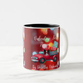 Een Valentijn voor Peppy Tweekleurige Koffiemok (Voorkant rechts)