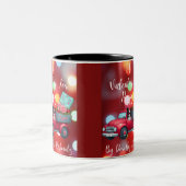 Een Valentijn voor Peppy Tweekleurige Koffiemok (Center)