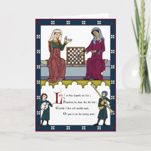 Een Valentijn voor schakers Feestdagen Kaart