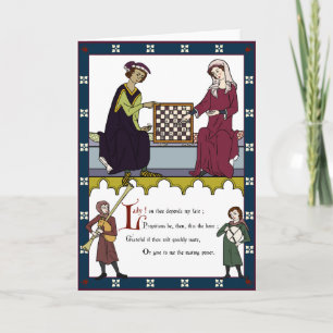 Een Valentijn voor schakers Feestdagen Kaart