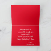 Een Valentijnsdag-groet voor een kind Kaart (Binnen)