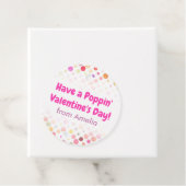 Een Valentijnsdag-Kinder schoolronde in Poppin Bedankjes Labels (In situ)