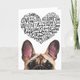 Een Valentijnskaart van je Franse Bulldog Feestdagen Kaart