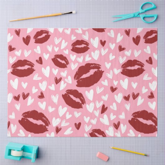 Een Valentijnskabouter Serie Ontwerp #4 Tissuepapier (Craft)