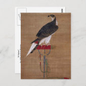 Een valk - Koreaanse scrol van de 16e eeuw Briefkaart (Voorkant / Achterkant)