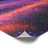 Een vallei in Paars Poster (Hoek)