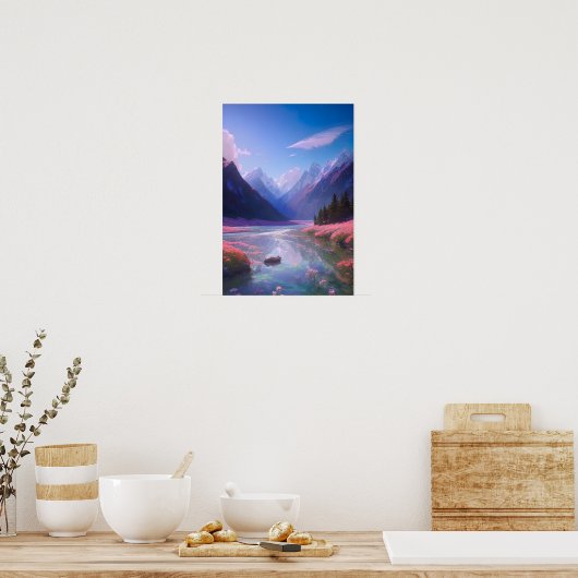 Een vallei van schoonheid en vrede poster (Keuken)