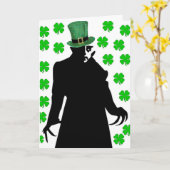 Een vampier op St. Patrick's Day Kaart (Gele Bloem)