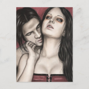 Een vampierliefdesBriefkaart Briefkaart
