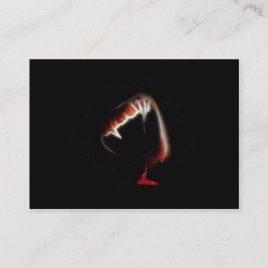 Een Vampier's doodskist Visitekaartje (Voorkant)