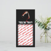 Een vampiers kus des doods feestdagenkaart (Staand voorkant)